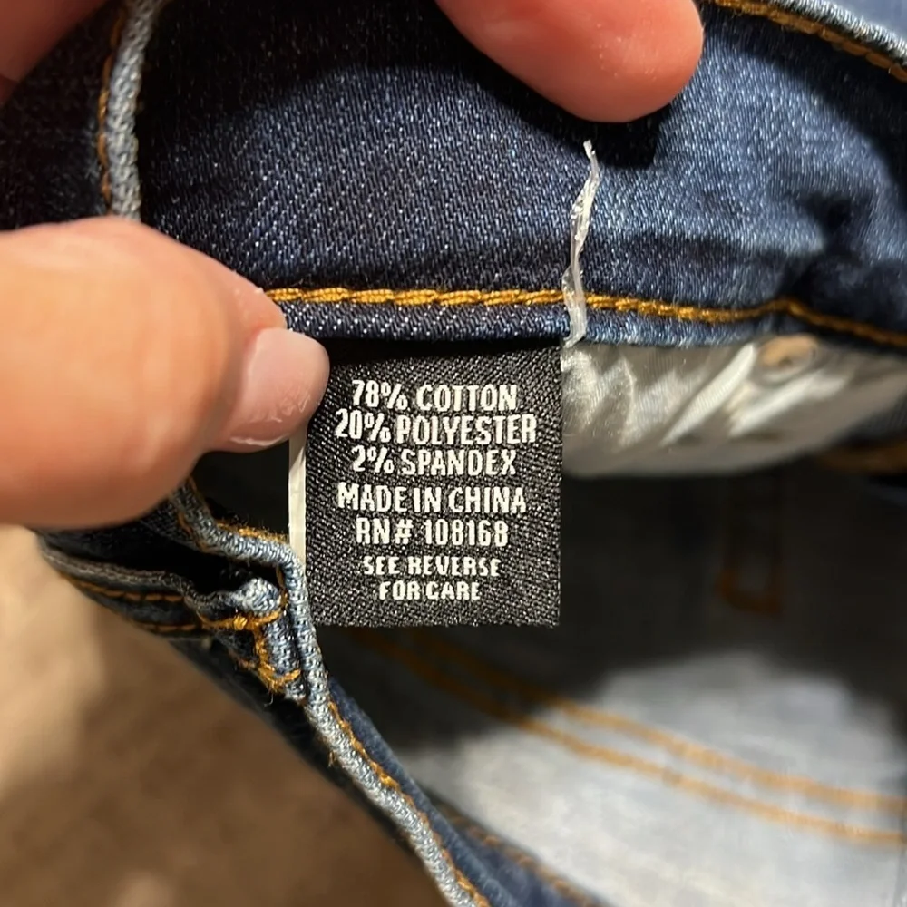 RSQ Slim Straight 30 x 30 Blue Jeans Dark Wash Classic Denim Stretch like new!